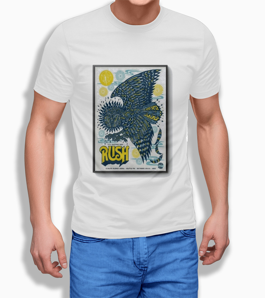 RUSH Fifty Something Tour Climate Pledge Arena Seattle WA October 10 12 2026 T-Shirt