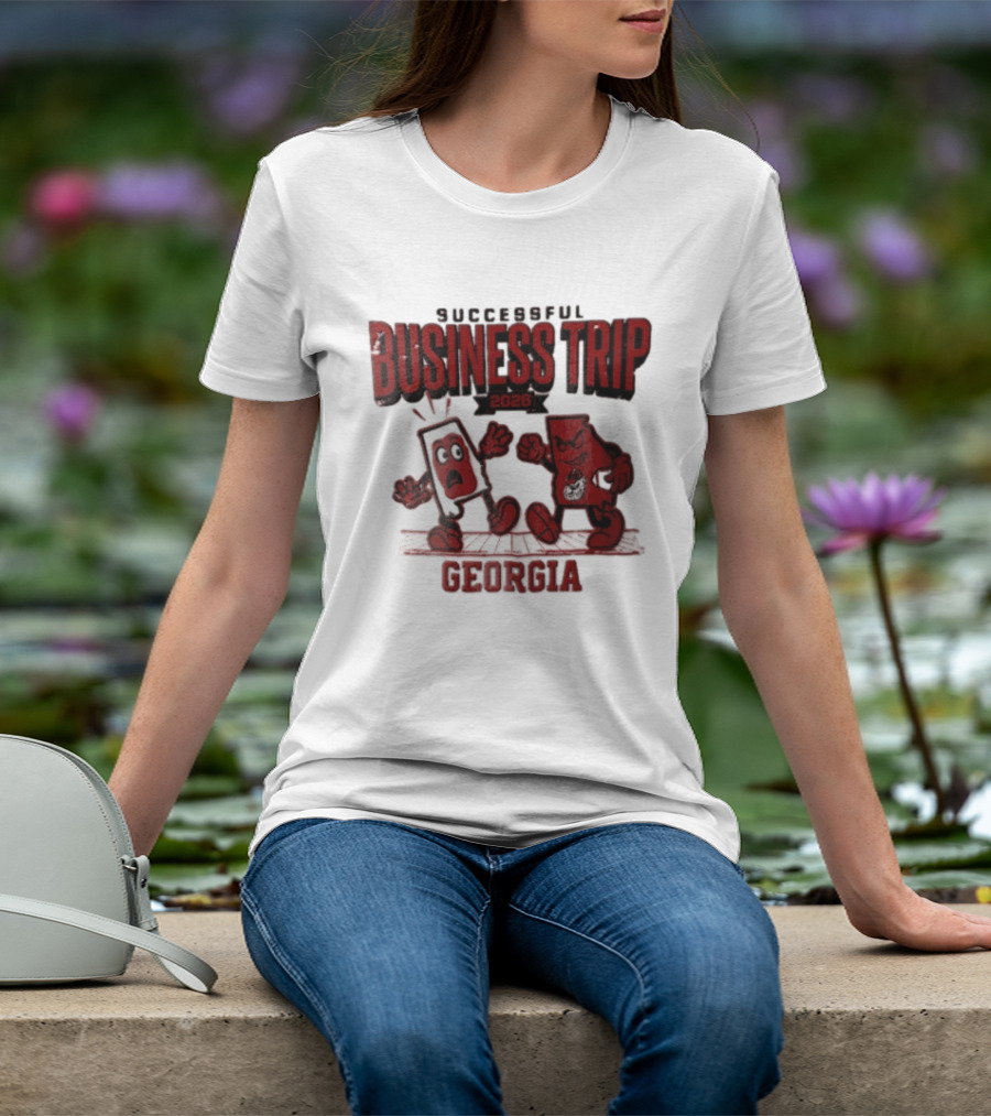 Georgia Bulldogs Successful Business Trip 2026 Football Vs Alabama Crimson Tide T-Shirt