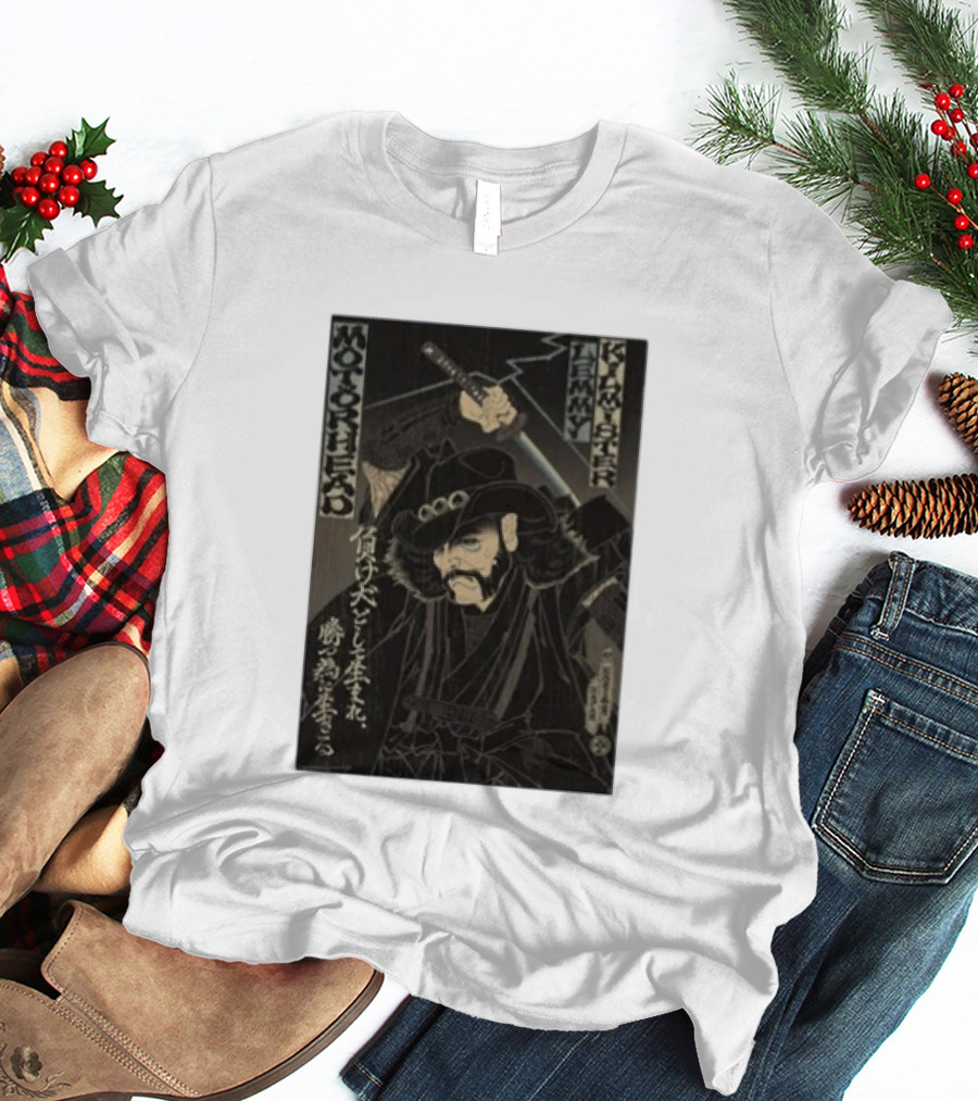 Motorhead Lemmy Kilmister Samurai Japanese T-Shirt