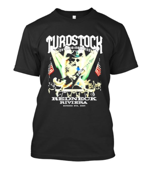 Turdstock Nashville Tennessee 2024 Redneck Riviera Guitar Rock T-Shirt