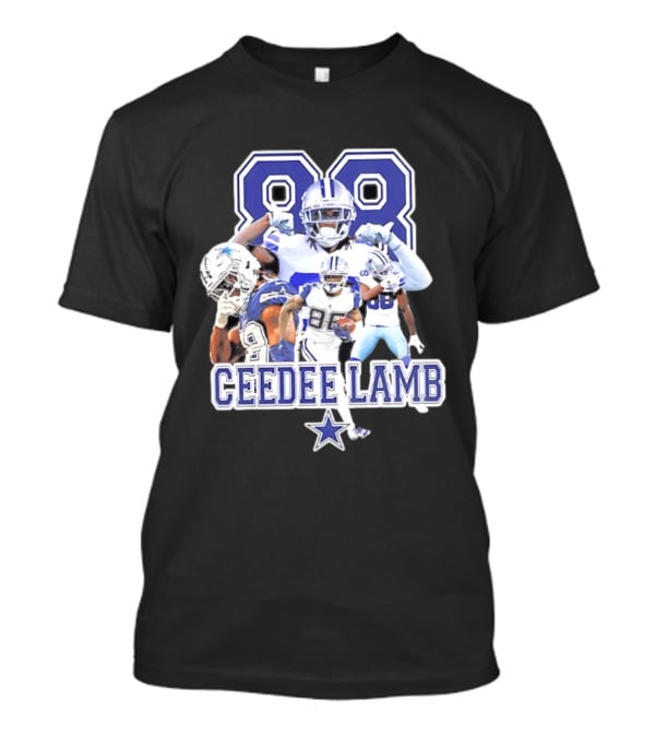 CeeDee Lamb Dallas Cowboys 88 Player Collage T-Shirt