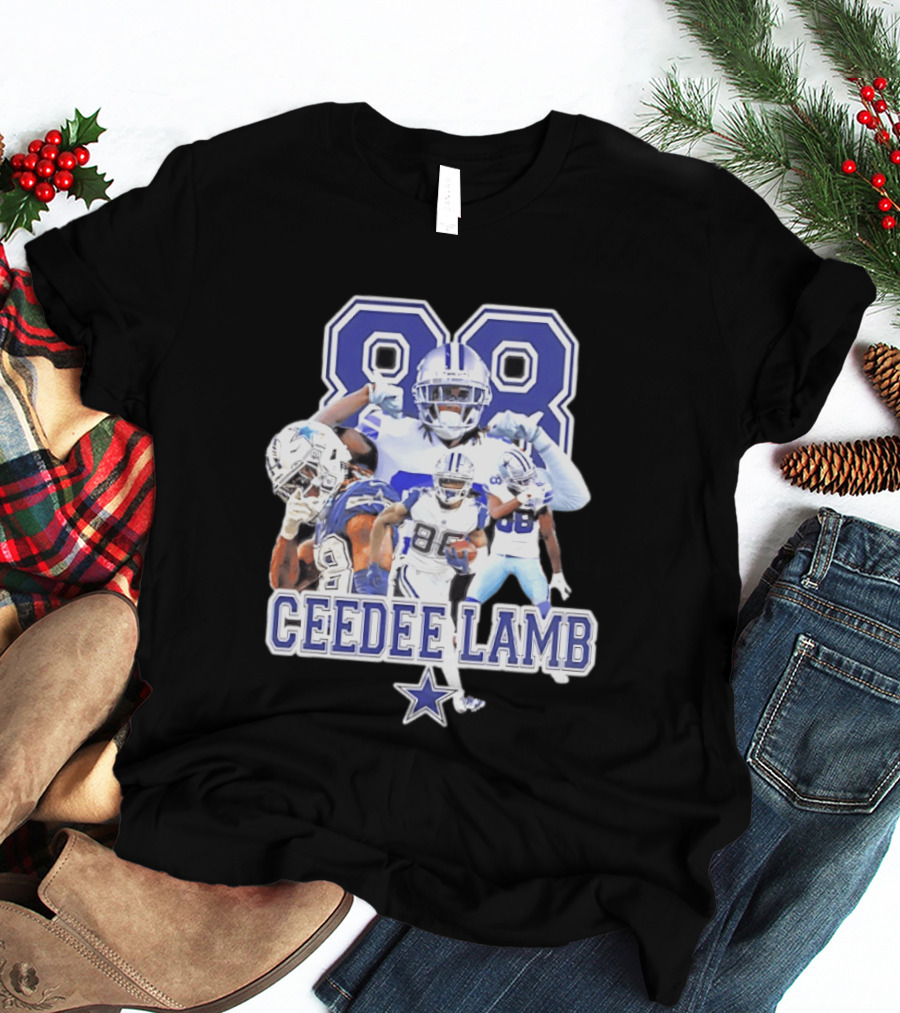CeeDee Lamb Dallas Cowboys 88 Player Collage T-Shirt
