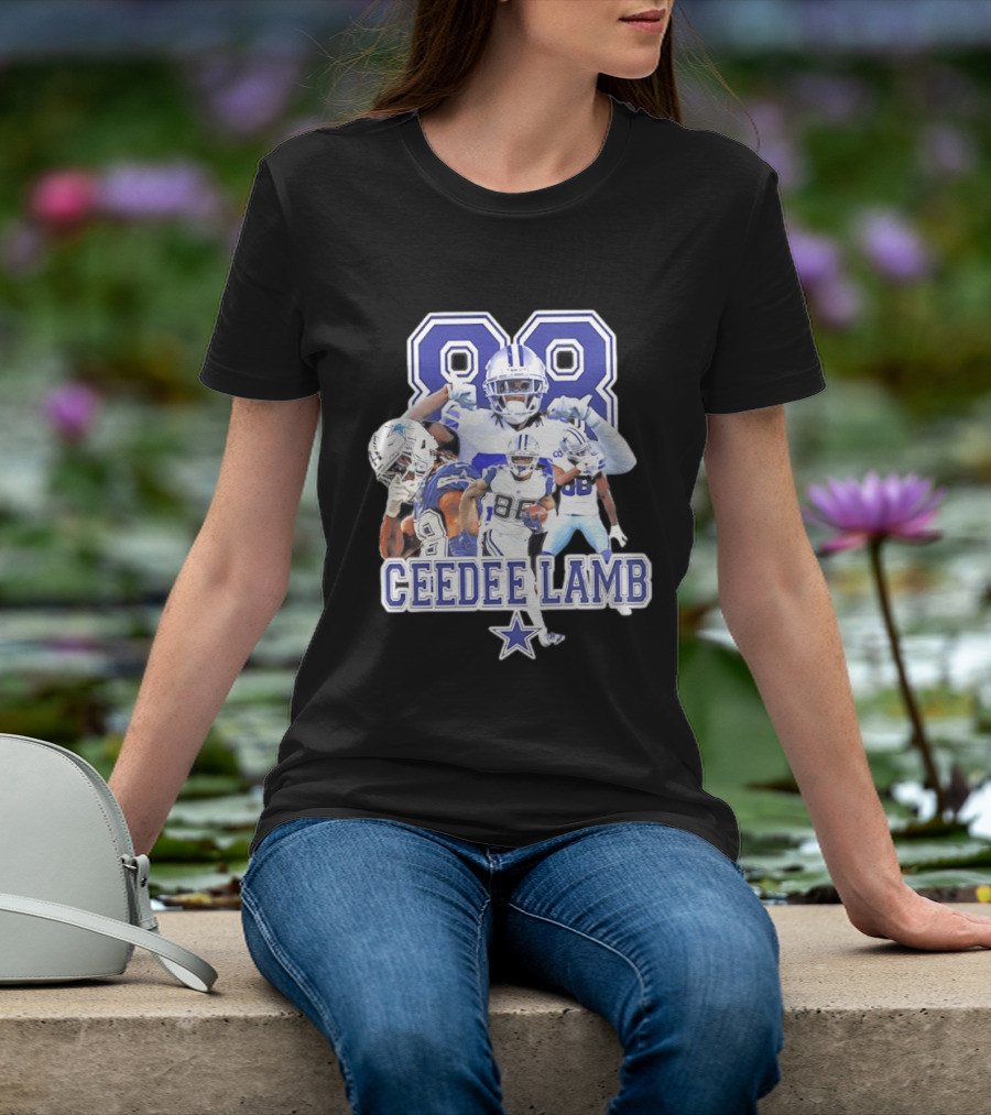 CeeDee Lamb Dallas Cowboys 88 Player Collage T-Shirt