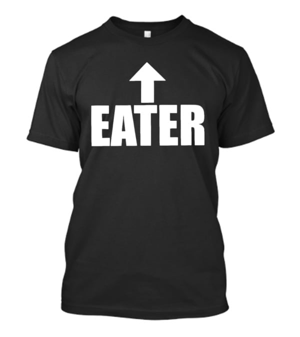Eater Foodie Hungry Appetite Eating Arrow Pointer T-Shirt