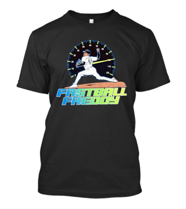 Fastball Freddy Peralta 51 Baseball Player Pitcher Speedometer T-Shirt