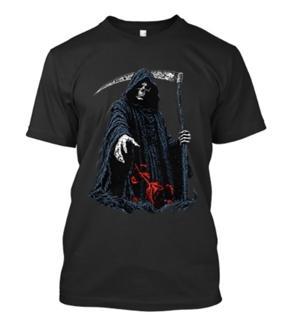 Original Memphis May Fire EU And UK Tour 2027 Dates With Dead By April And Seven Blood Grim Reaper T-Shirt