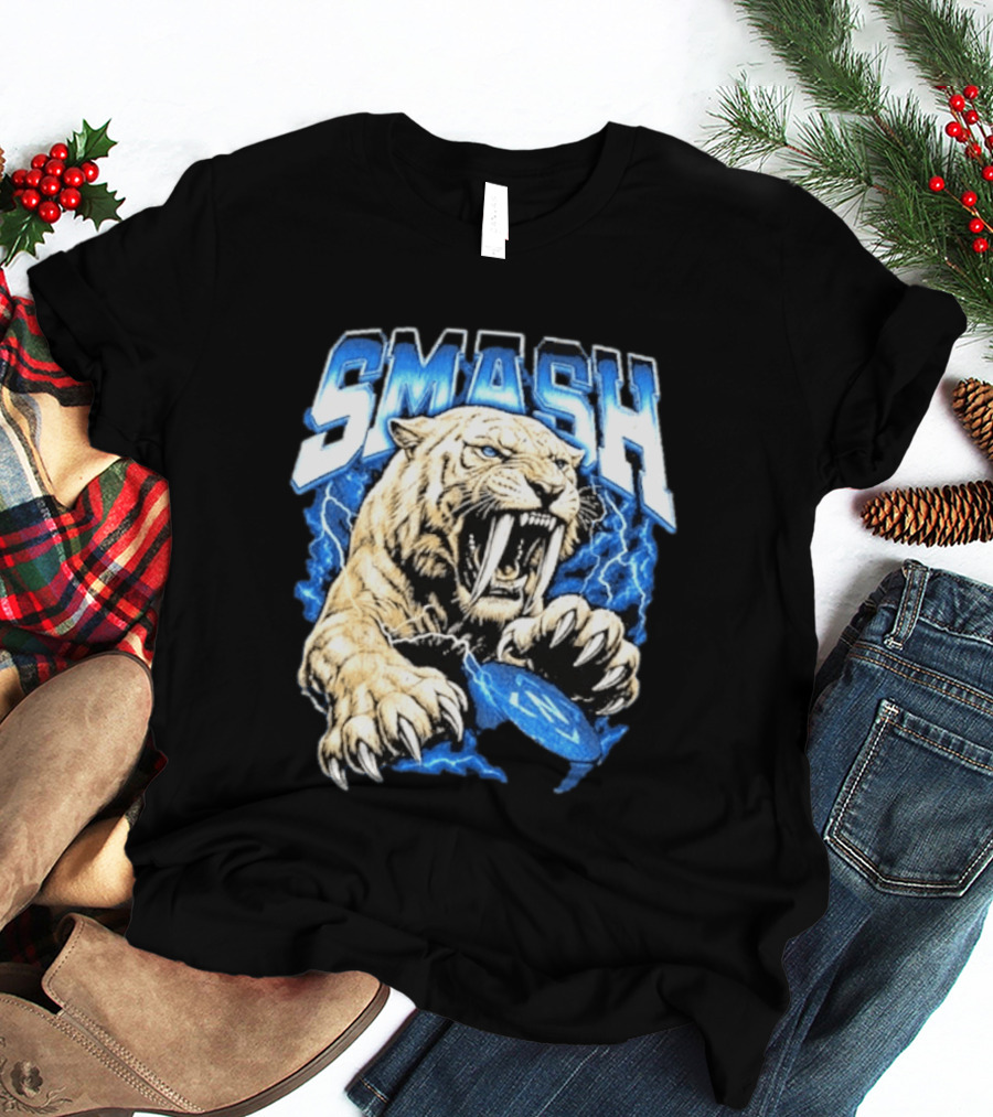 SMASH Predators 2026 Nashville Fierce Tiger Claw Lightning T-Shirt