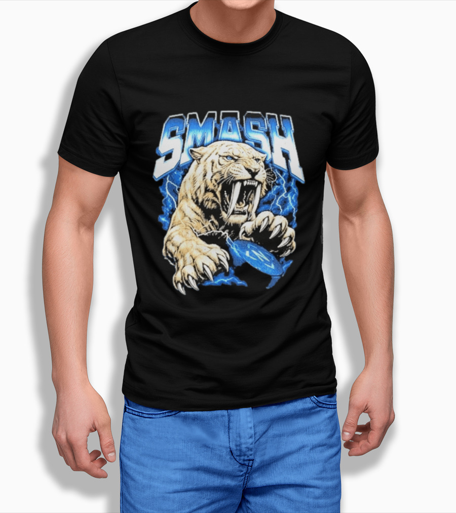SMASH Predators 2026 Nashville Fierce Tiger Claw Lightning T-Shirt