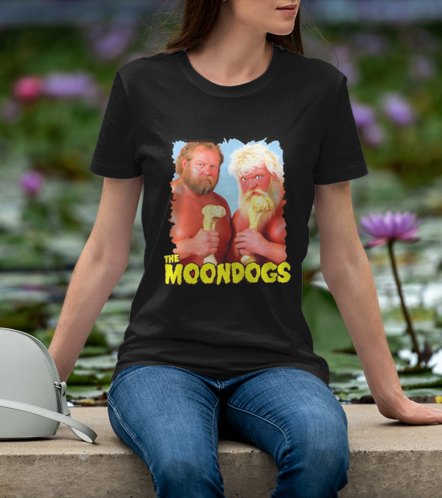 The Moondogs Wrestling Tag Team Iconic Bone Props T-Shirt