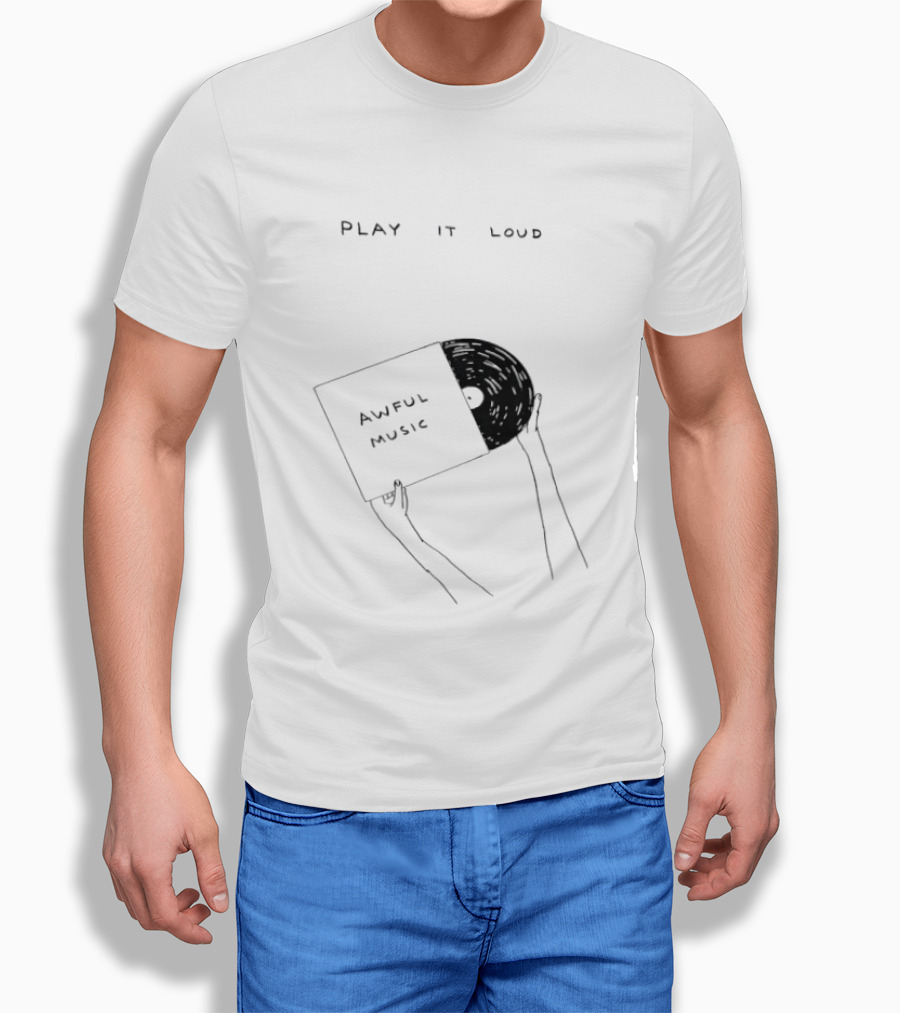 Awful Music Play It Loud Vinyl Record T-Shirt