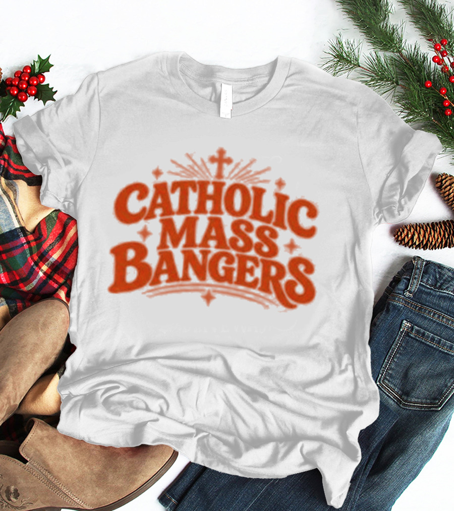 Catholic Mass Bangers Tracklist Iconic Worship Collection T-Shirt