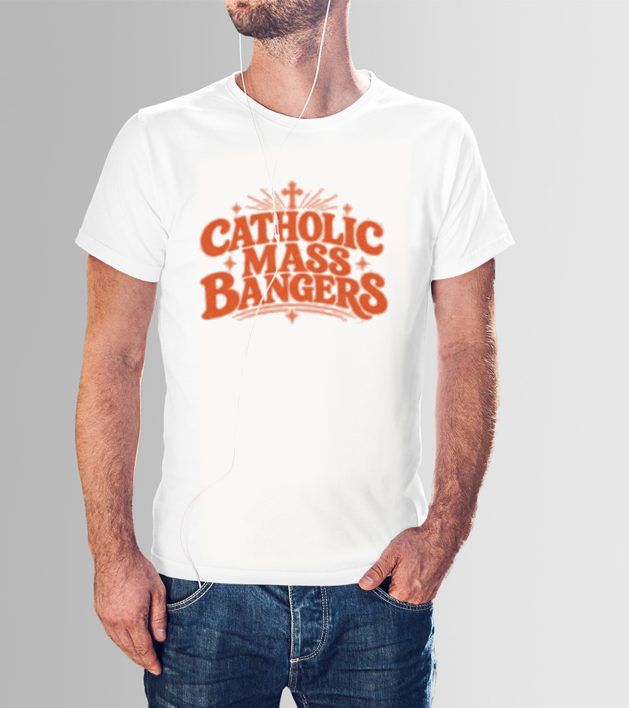 Catholic Mass Bangers Tracklist Iconic Worship Collection T-Shirt