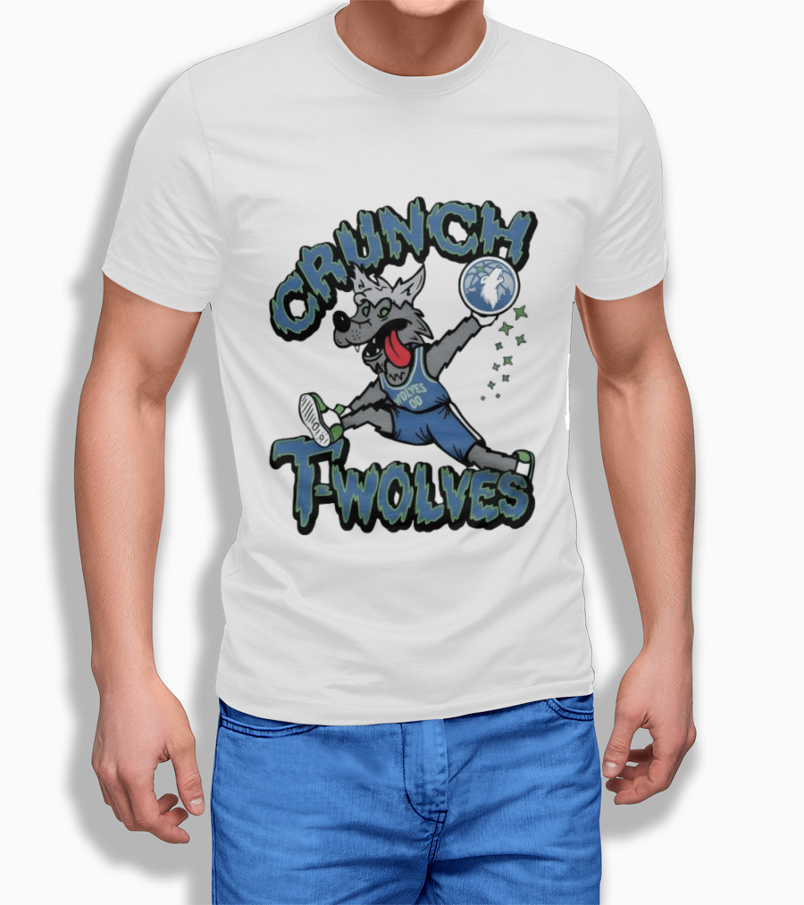 Crunch Wolves Wolves 00 Basketball T-Shirt
