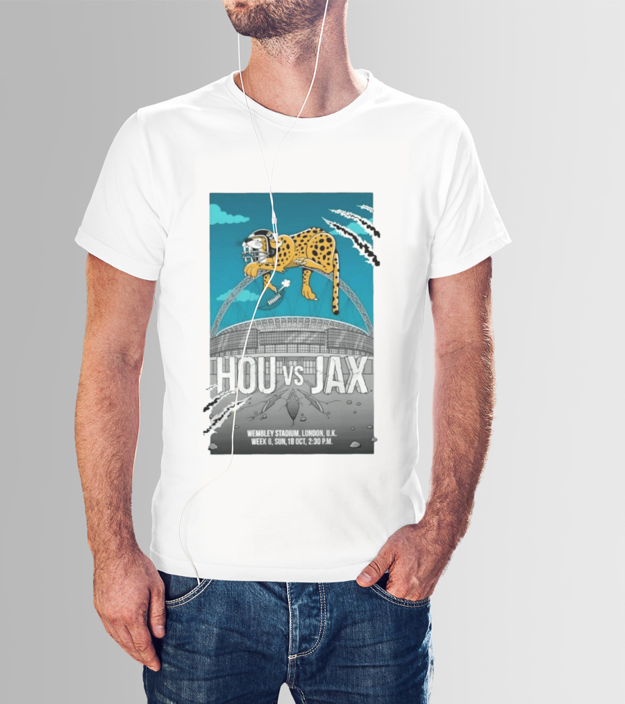 HOU Vs JAX Wembley Stadium London Week 6 Sun 18 Oct 2:30 PM T-Shirt
