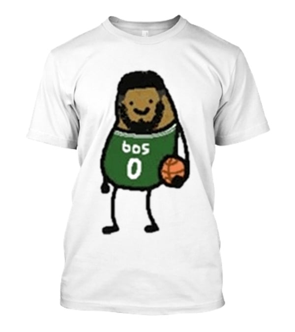 Boston Celtics Jayson Tatum Potatum Cartoon Basketball T-Shirt