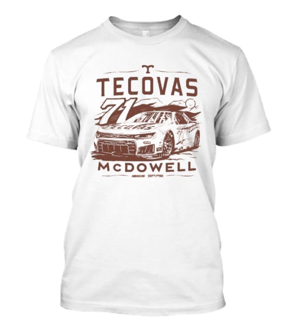Michael McDowell Tecovas Racing Car #71 T-Shirt