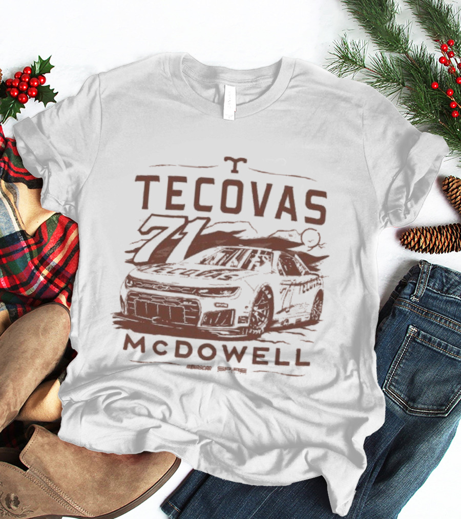 Michael McDowell Tecovas Racing Car #71 T-Shirt