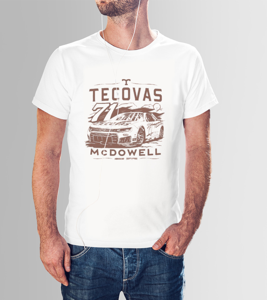 Michael McDowell Tecovas Racing Car #71 T-Shirt
