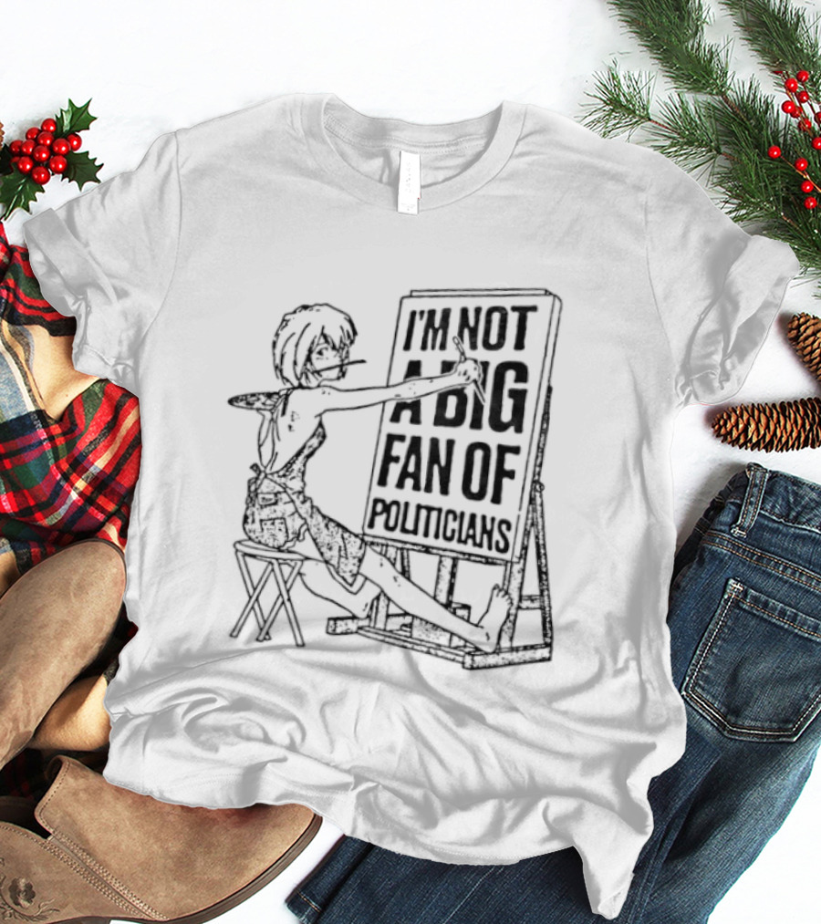 Rei Ayanami I'm Not A Big Fan Of Politicians Chair Sketch T-Shirt