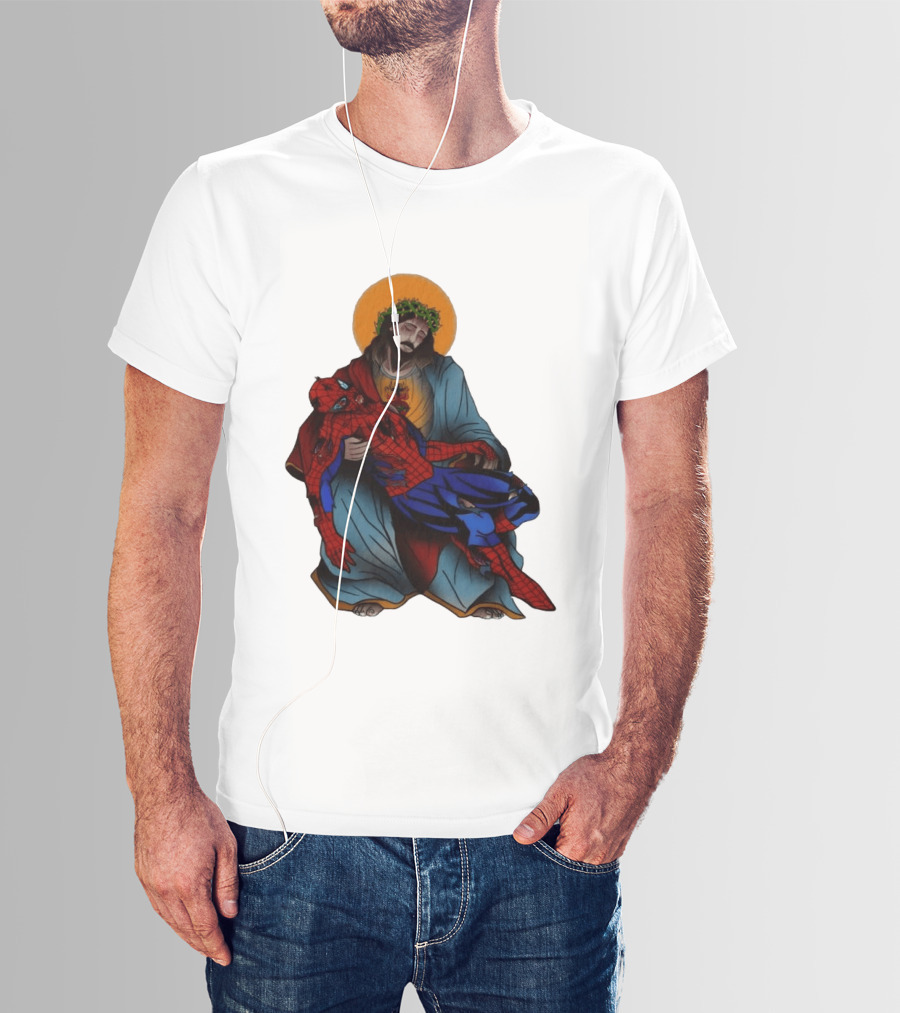 Spider Man Jesus Pieta Marvel T-Shirt