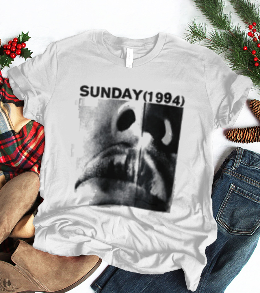 Sunday 1994 The Debut Tour Vintage Nostalgia Black And White Face T-Shirt