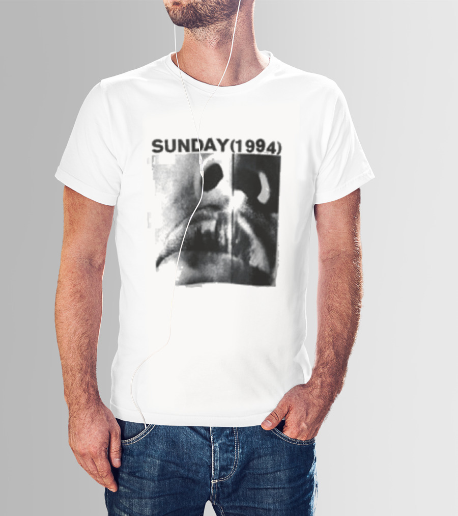 Sunday 1994 The Debut Tour Vintage Nostalgia Black And White Face T-Shirt