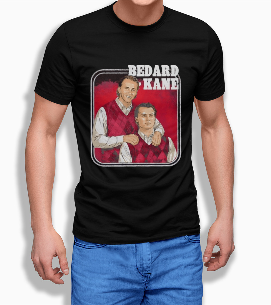 Connor Bedard Patrick Kane Chicago Step Brothers Hockey T-Shirt