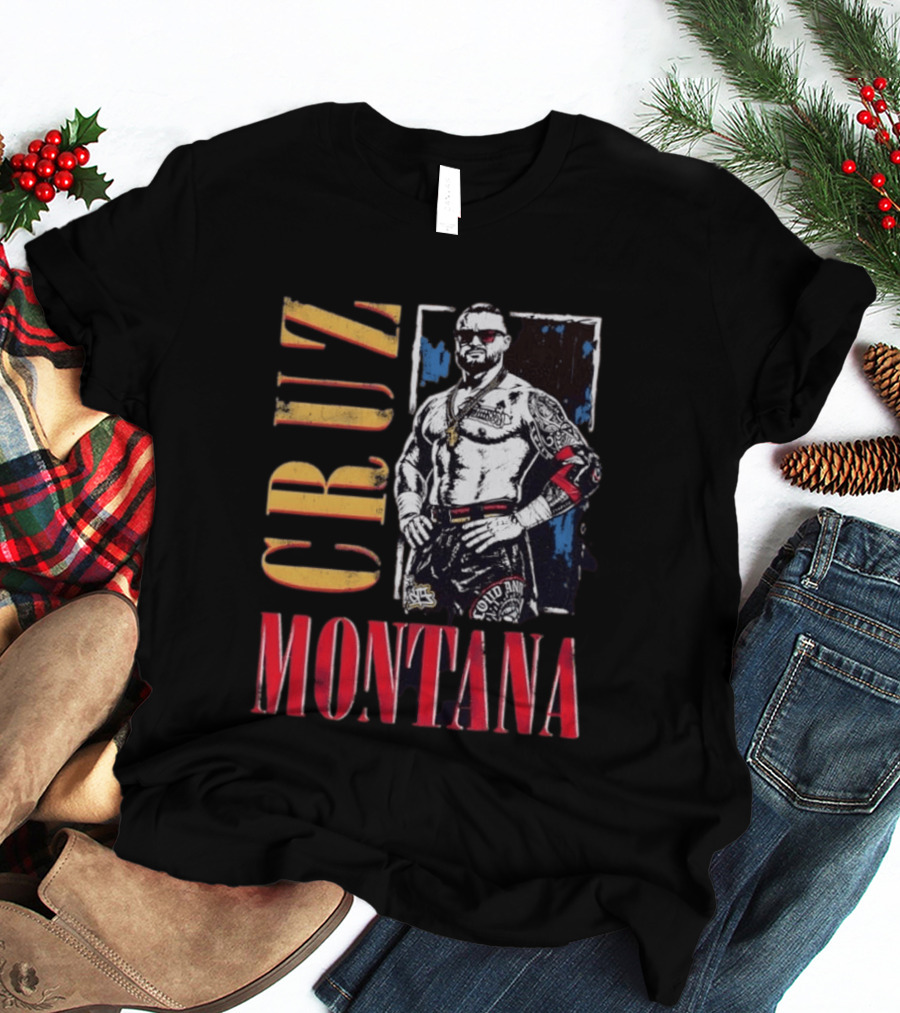 Cruz Montana WWE NXT Wrestling Solid T-Shirt