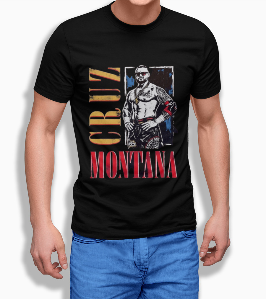 Cruz Montana WWE NXT Wrestling Solid T-Shirt