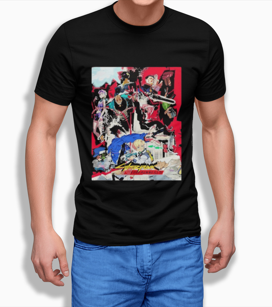 Cyberpunk Edgerunners 2 Only On Netflix October 20 2026 Anime Characters And Action Scenes T-Shirt