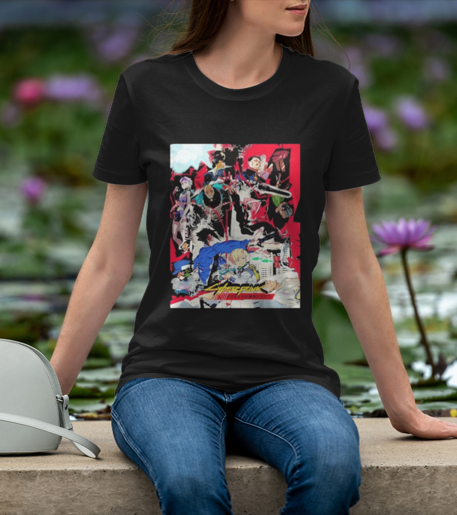 Cyberpunk Edgerunners 2 Only On Netflix October 20 2026 Anime Characters And Action Scenes T-Shirt
