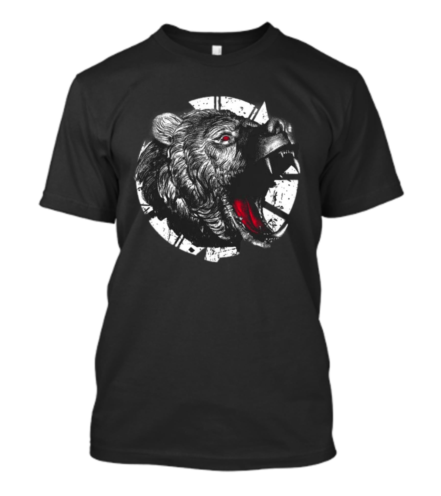 Deathwish Store Converge Untamable Black Bear Growl Red Eyes T-Shirt