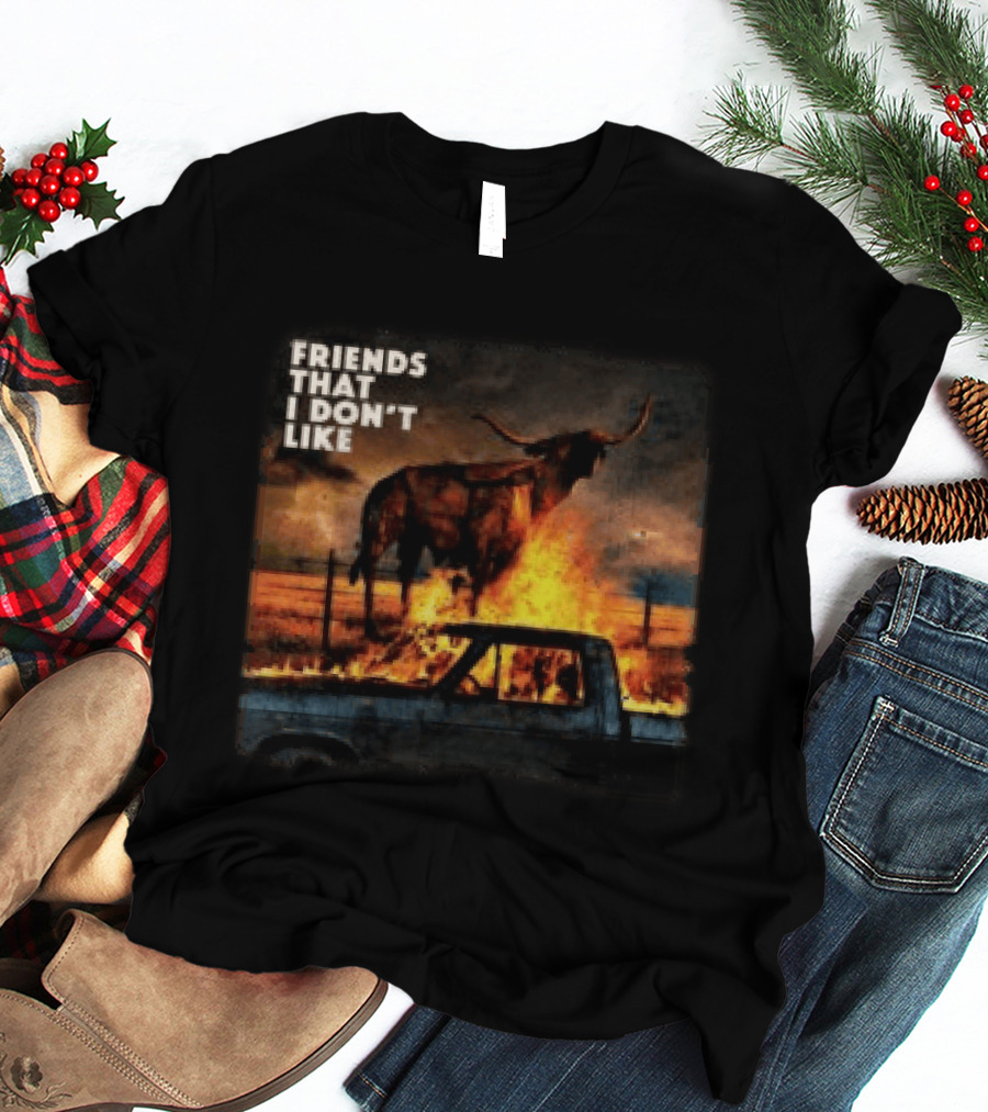 FRIENDS THAT I DON'T LIKE Dexter And The Moonrocks Store Fire Album T-Shirt