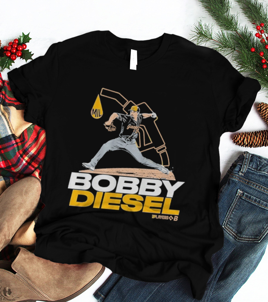Bobby Diesel Pitcher Oil Can Baseball T-Shirt