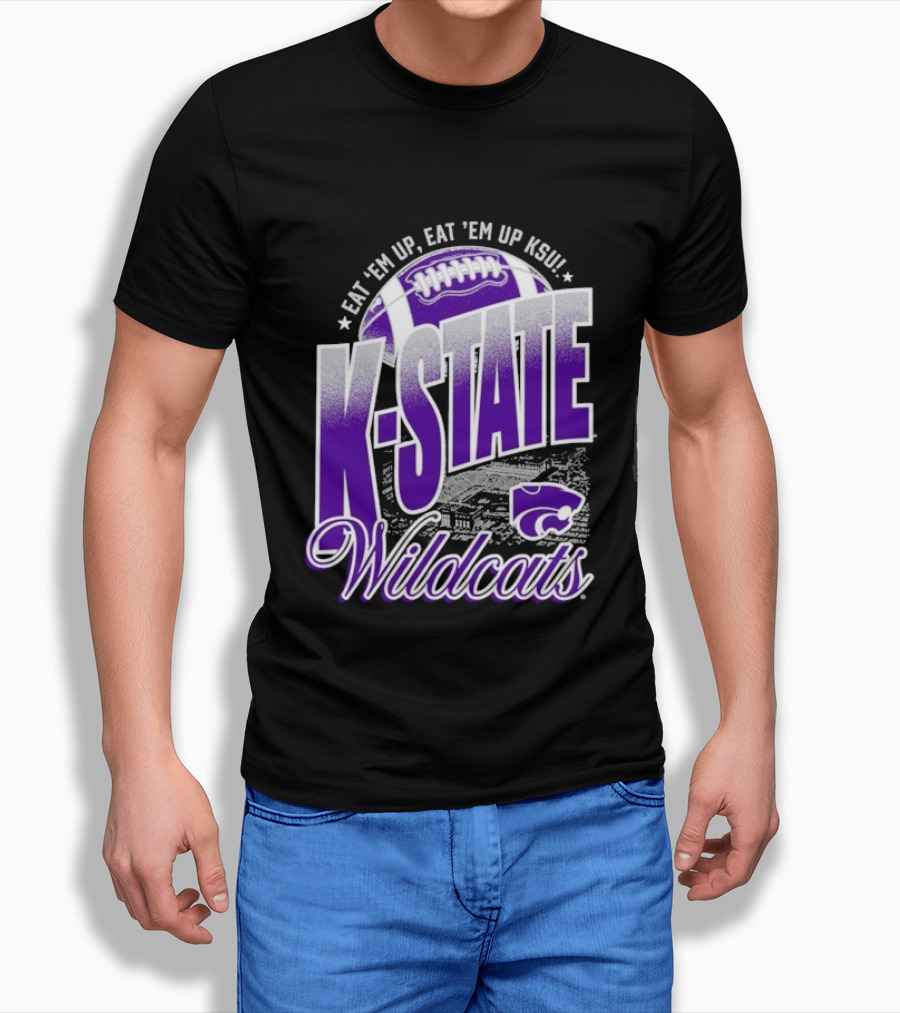 K State Wildcats Football Eat 'Em Up KSU T-Shirt