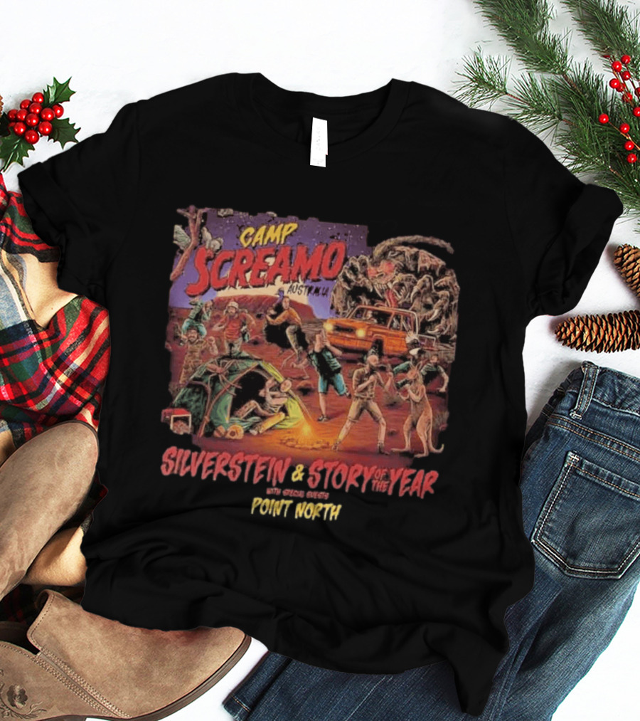 Camp Screamo Australia 2026 Silverstein Story Of The Year Featuring Point North T-Shirt