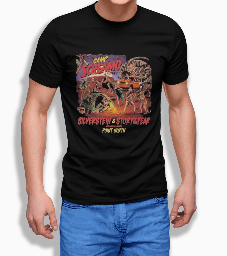 Camp Screamo Australia 2026 Silverstein Story Of The Year Featuring Point North T-Shirt