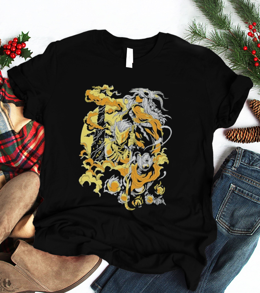 Slay The Spire The Spire Awaits Mysterious Fiery Knight T-Shirt