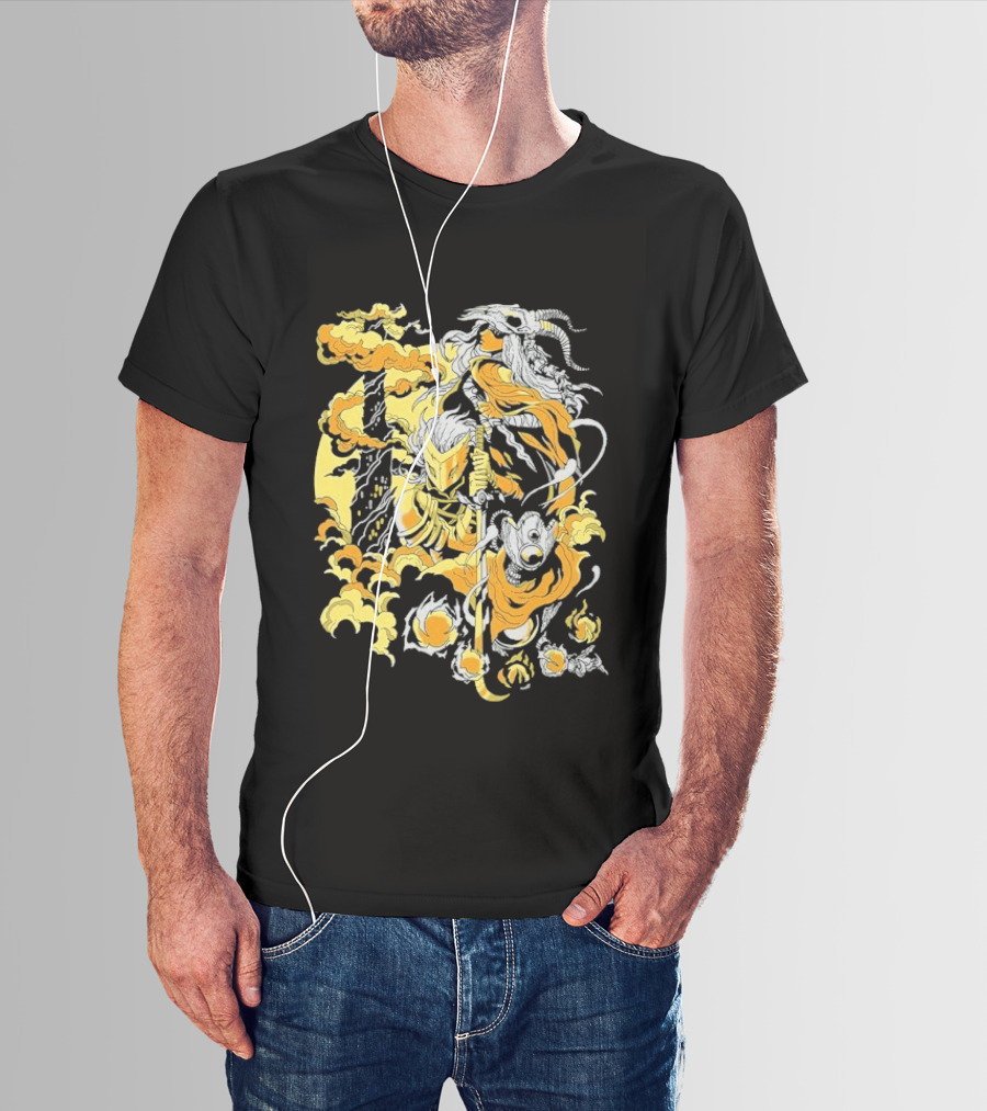 Slay The Spire The Spire Awaits Mysterious Fiery Knight T-Shirt
