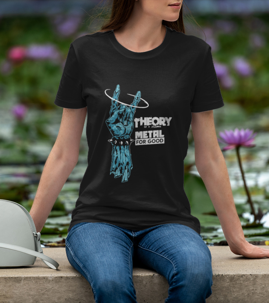 Theory Of A Deadman Metal For Good Blue Hand Halo Collaboration T-Shirt