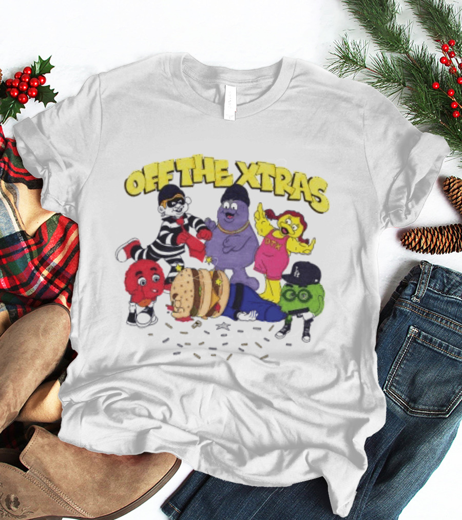 Geezy World Store Trappy Meal Off The Xtras Characters T-Shirt