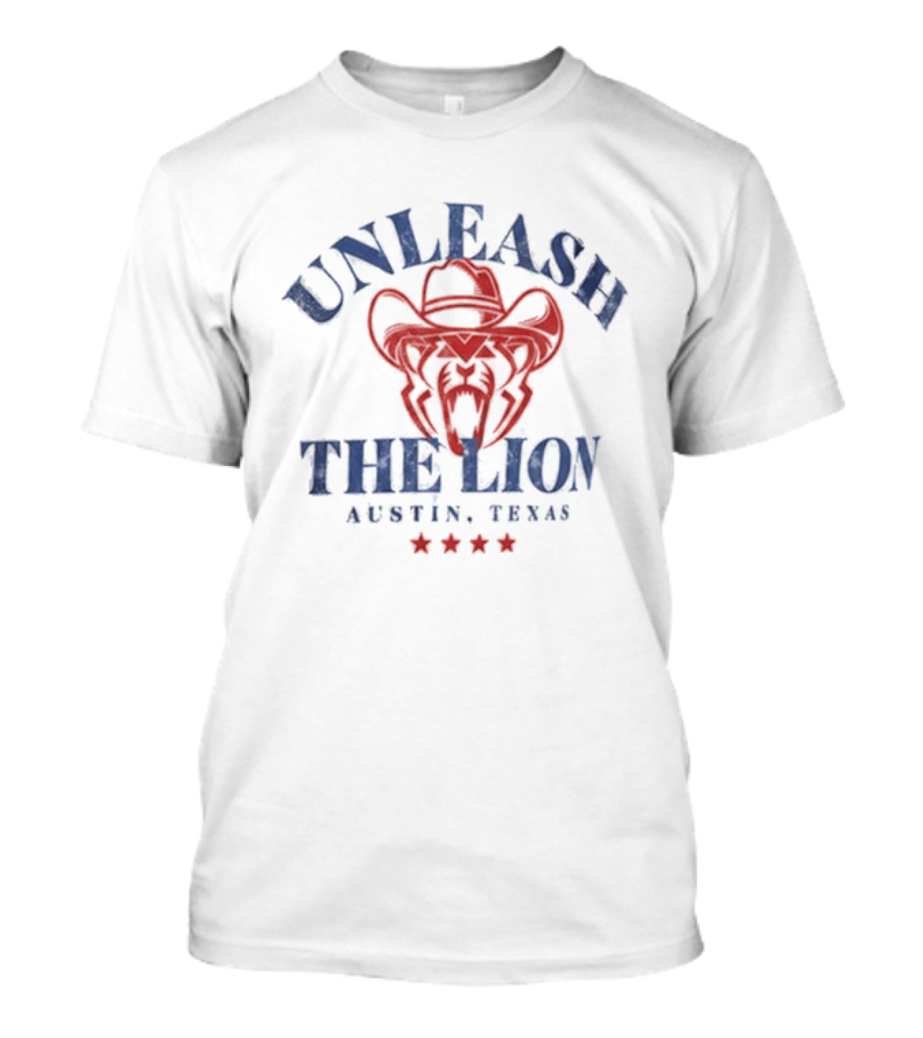 Unleash The Lion Austin Texas Cowboy T-Shirt