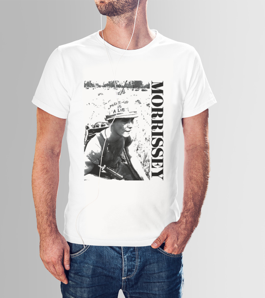 Morrissey Make Up Is A Lie Combat 2026 Tour T-Shirt