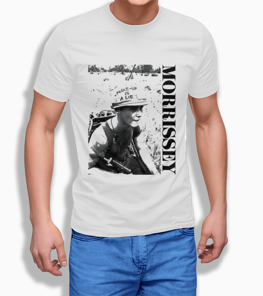Morrissey Make Up Is A Lie Combat 2026 Tour T-Shirt