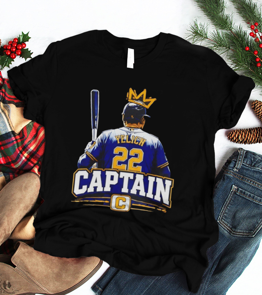Yelich 22 Captain C Milwaukee Brewers NLCS 2026 T-Shirt