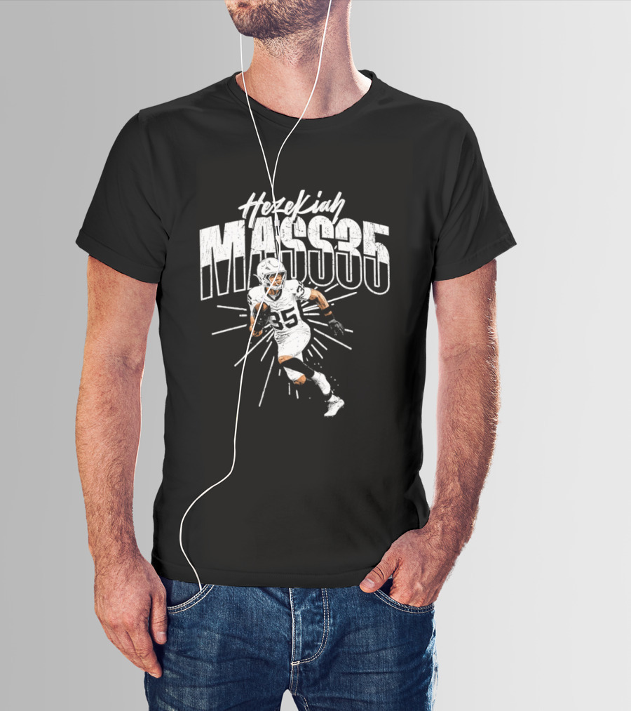 Hezekiah Mass35 Football Player Las Vegas Raiders T-Shirt