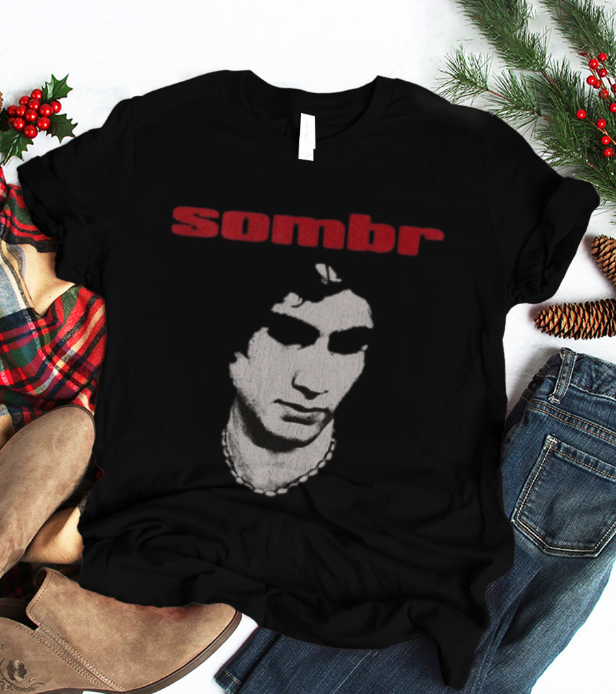 Sombr Store 2026 You Are The Reason Dateback Tour Necklace Face T-Shirt
