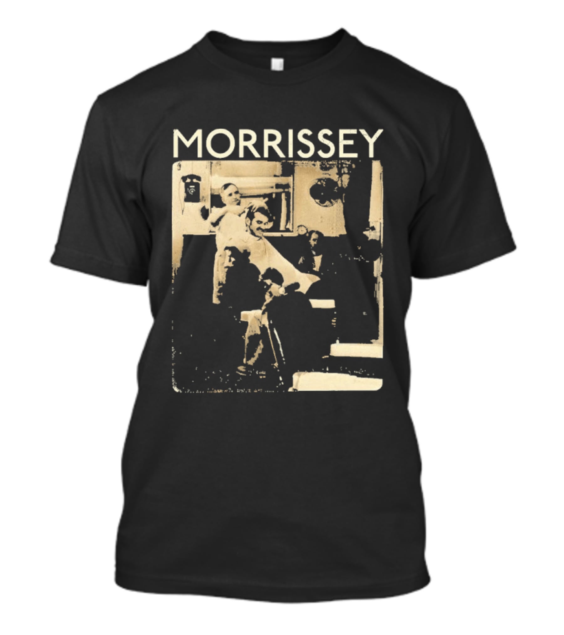 Morrissey Barbershop Scene 2026 Tour T-Shirt