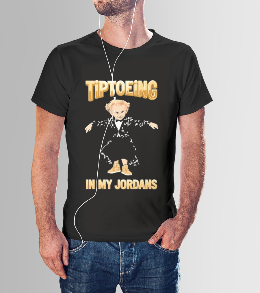 Tiptoeing In My Jordans With Child T-Shirt