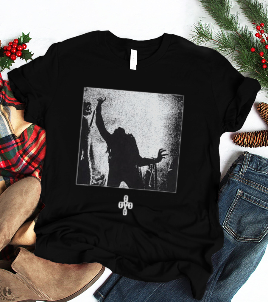 October's Very Own Store The Exorcist Theatrical Trailer Iconic Horror Imagery Black And White T-Shirt